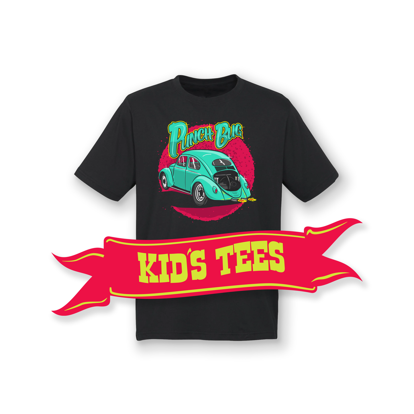 003 Youth - 'PunchBug' VW Beetle T-Shirt - YOUTH SIZE
