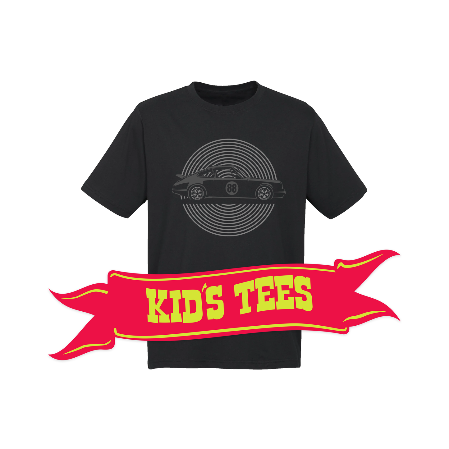003 Youth - 'RS 911' Aircooled Porsche T-Shirt - YOUTH SIZE