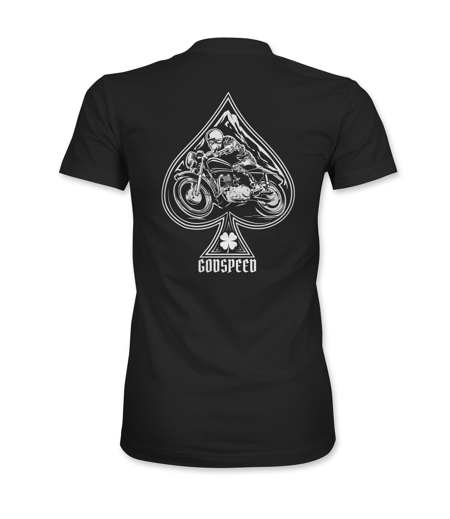 Women's Short sleeve Vintage Cafe Racer 'Godspeed' T-Shirt