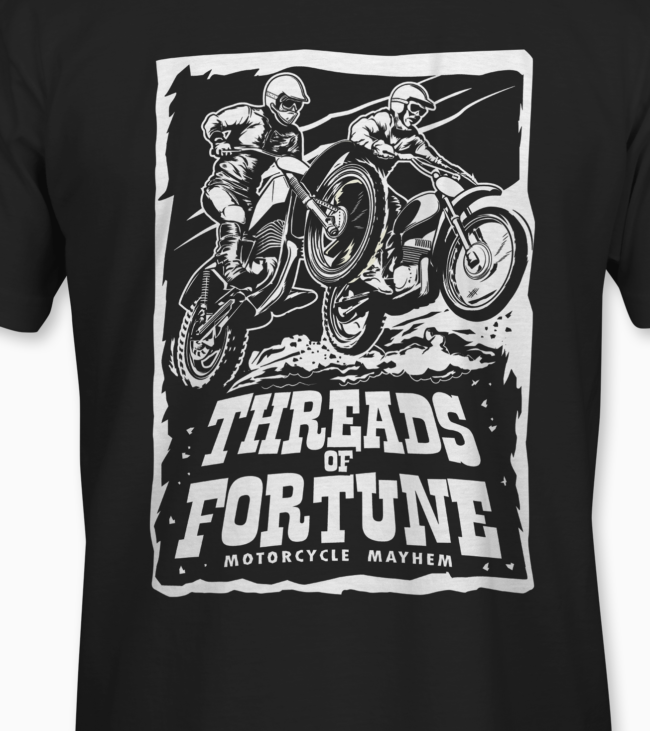 13 - Motorcycle Mayhem - Threads Of Fortune Vintage Motocross T-shirt