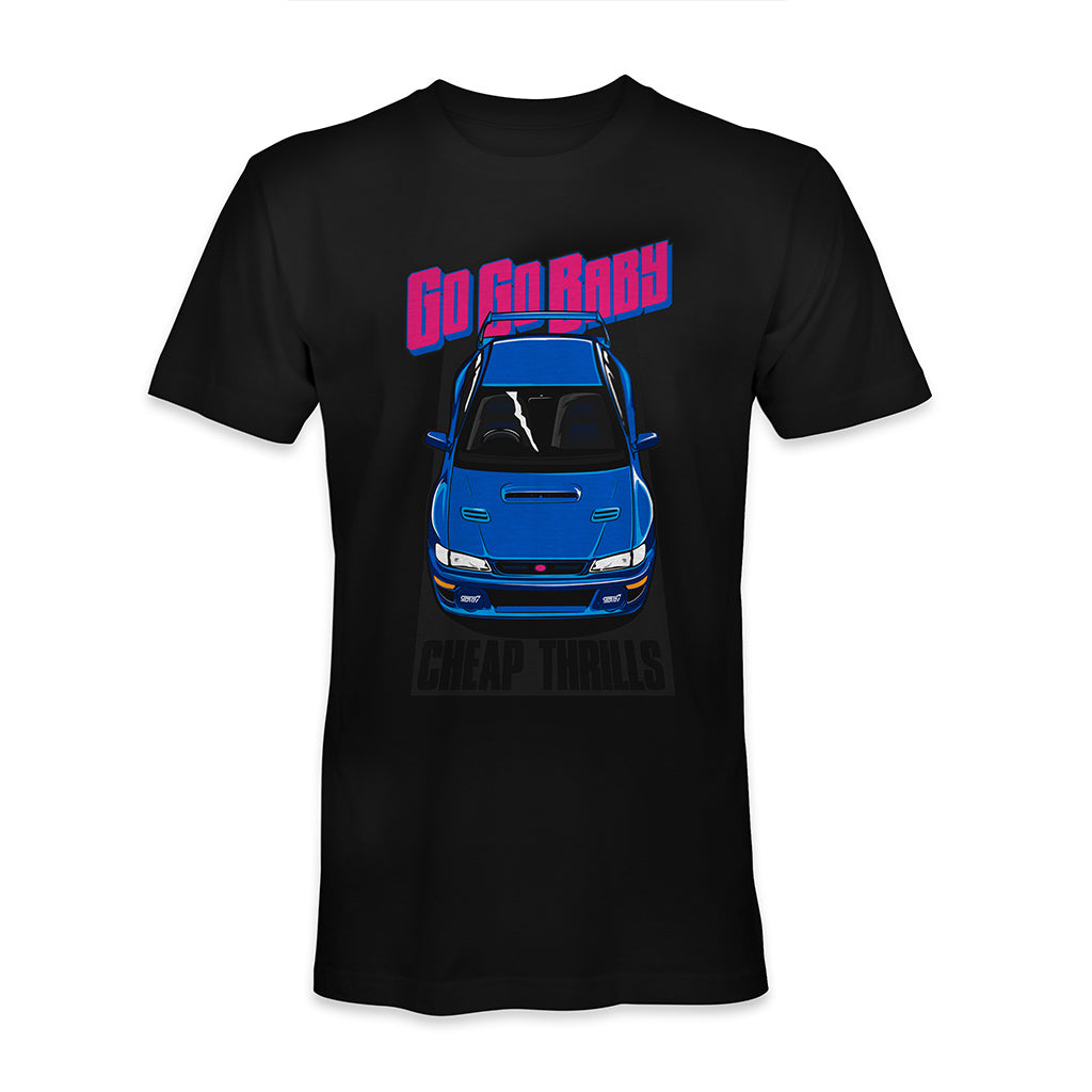 Graphic tee showcasing the revered Subaru 22B WRX STI, a symbol of rally excellence, passion, and JDM pride