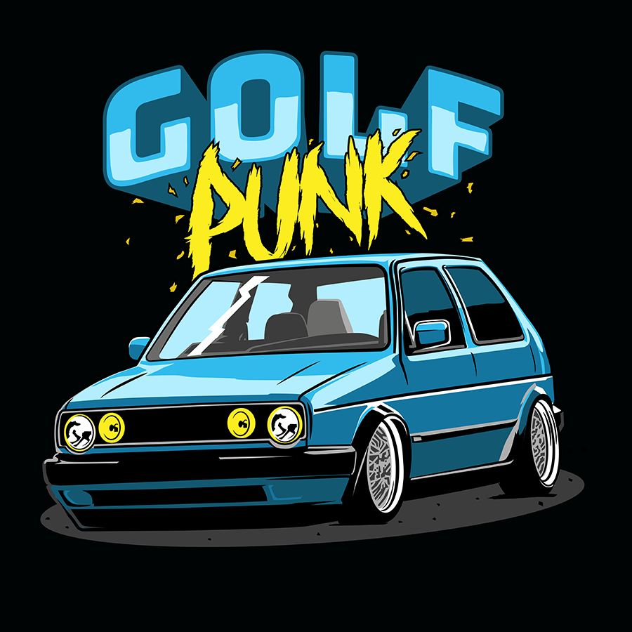 008 - Golf Punk GTi   - T-shirt