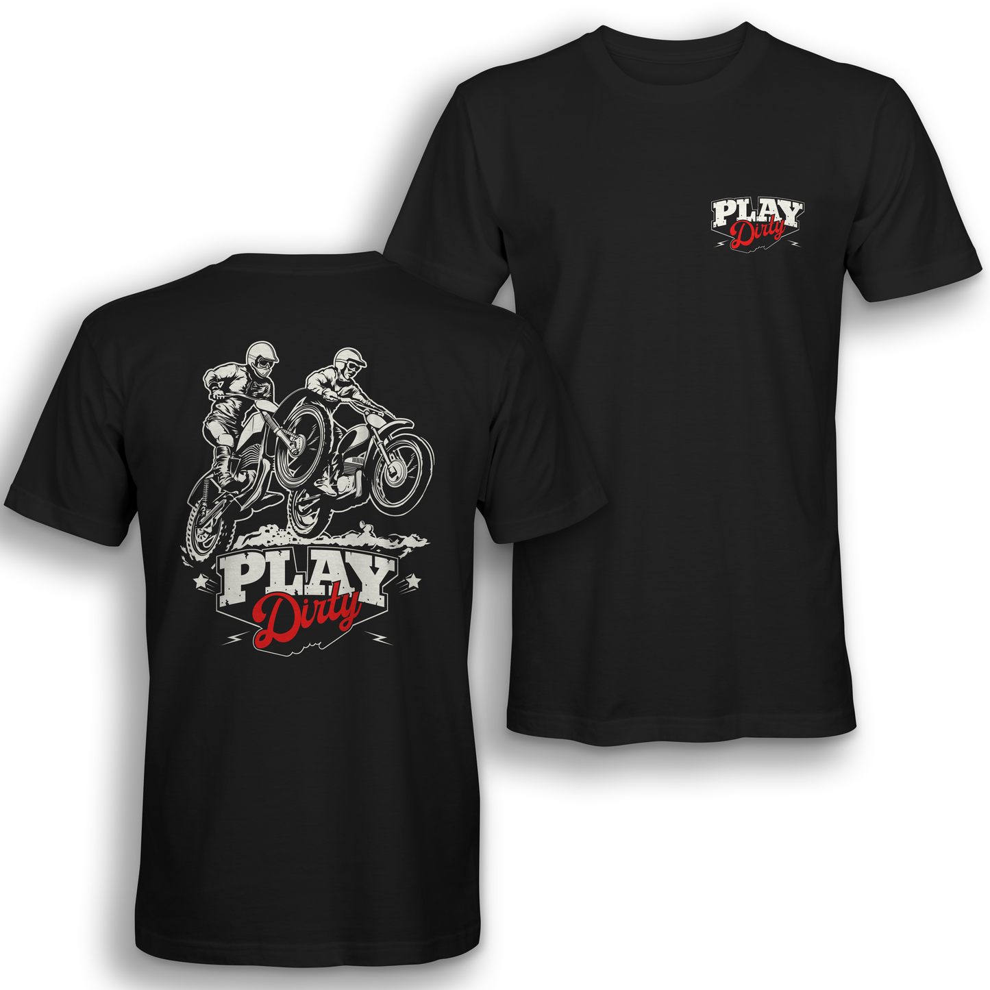 04 - Play Dirty - Vintage Scrambler Racers T-Shirt