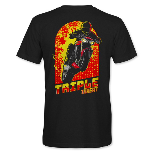 004 - Triple Threat  - Triumph Street Triple - T-shirt